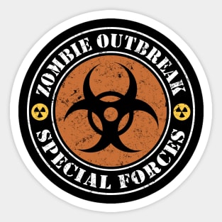 Zombie Outbreak Special Forces Sticker